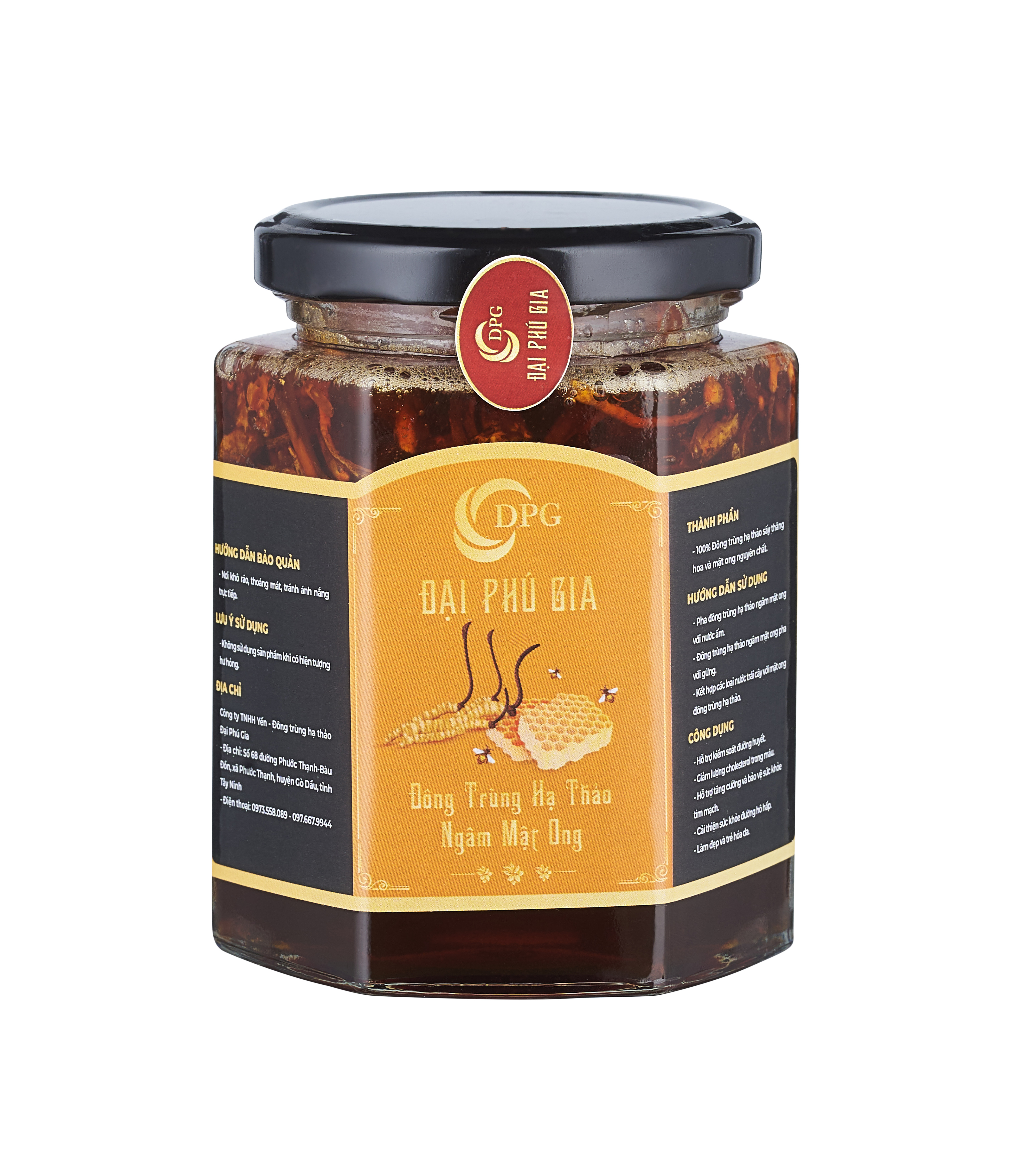 Đông Trùng Hạ Thảo Ngâm Mật Ong 250ml